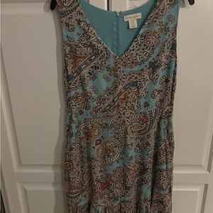 Women's Cynthia Rowley‎ Floral Blue White MIDI Dress Size 8